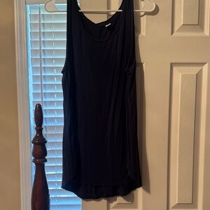 Elegant Navy Sleeveless Top